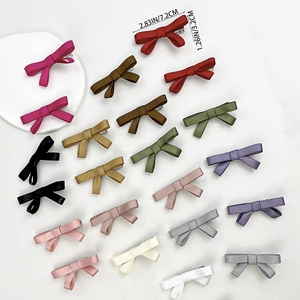 Elegantes Satin-Schleifen-Haarspangen-Set in verschiedenen Farben mit Metallclip