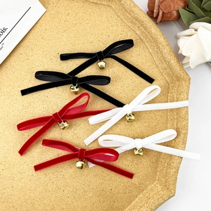 Fermagli per Capelli a Fiocco in Velluto Coreano per Donna Dolce Fiocco a Becco d'Anatra Clip Versatili per Frangia Accessori Capelli