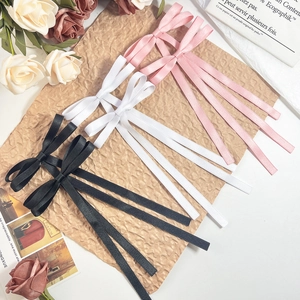 Elegant Ribbon Bow Hair Clip With Long Streamers Balletcore Satin Hairpins Sweet French Style Hair Accessories For Women
