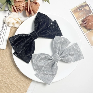 Pince à Cheveux Nœud de Papillon Élégante à Paillettes pour Femmes Ruban Étincelant Style Coréen Doux Accessoires de Cheveux