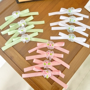 Fermagli Per Capelli A Fiocco In Nastro Fatti A Mano Con Decorazione A Fiori In Organza Simpatici Fermagli Per Donne E Ragazze