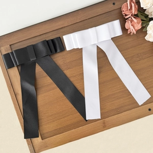 Pince À Cheveux Élégante Avec Nœud En Satin Et Longs Rubans Design Multicouche Clip À Ressort Accessoire Cheveux Femme
