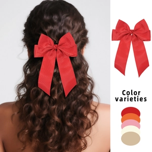 Fermaglio per Capelli con Fiocco in Grosgrain Tinta Unita Doppio Strato Grande Barrette per Donne Ragazze Accessori Capelli