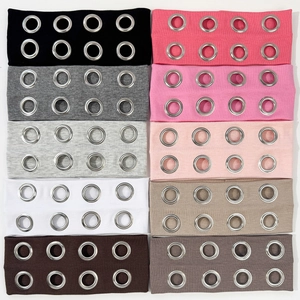 Fascia per Capelli Elastica Punk Rock Gothic Con Occhielli in Metallo Hip Hop Svuotata per Uomo Donna Festival Musicale Accessori