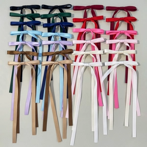 Dolci Fermagli per Capelli con Fiocco in Nastro di Raso Balletcore Donna Ragazza Elegante Forcina con Nastrini Lunghi Accessori