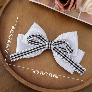Détail montrant la longueur de 12 cm et la structure de cette pince à cheveux