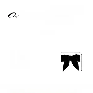 Detail view of black velvet bow hair clip showing 11cm x 9cm size and 8.9g weight
