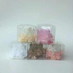 Baby Girls Lace Crown Headband Soft Elastic Chiffon Flower Hair Band Princess Tiara For Birthday Party Photography Props