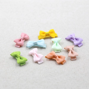 Lot de 9 barrettes à nœuds en ruban gros-grain coloré pour bébés et petites filles