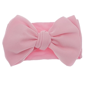 Simple Solid Color Large Bow Baby Headband High Elastic Nylon Hairband For Newborn Infant Toddler Girls Hair Accessories
