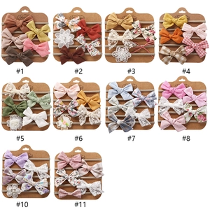 Detailed collection of baby nylon headbands with various DIY handmade bow designs