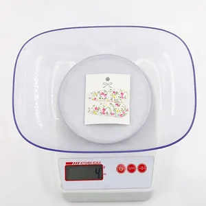 Floral embroidery teardrop hair clip set for girls weighing approximately 1g per piece