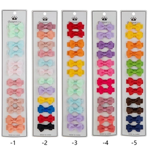 Children Bow Hair Clips Ribbon Alloy Cute Princess Headwear Accessories For Girls Daily Wear Colorful Hair Decoration