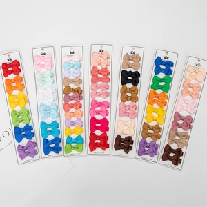Set detallado de lazos para el pelo de cinta de falla hechos a mano en varios colores vivos