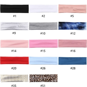 Lot de bandeaux de sport élastiques en diverses couleurs et motifs pour le fitness et yoga