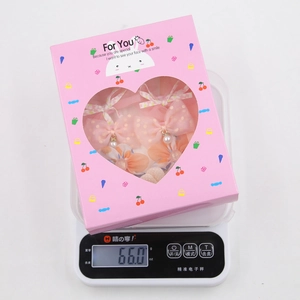 Rosa Geschenkbox-Set für Mädchen mit Produktgewicht der Chiffon-Bogen-Haarspangen