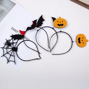 Set di cerchietti per Halloween con zucca, pipistrello e ragnatela per costumi