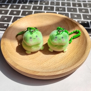 Mignon Porte-clés Grenouille Floqué Dessin Animé Animal Peluche Bijou de Sac Pour Femmes Enfants Grenouille Résine Chaîne