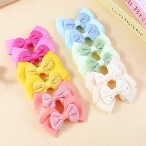 Barrettes à Cheveux Nœud en Tissu Fait Main pour Filles Dessin Animé Épingles à Cheveux Papillon Strass Enfants Accessoires Cheveux