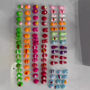 Colorful Easter resin animal and egg squishy stress relief toys for DIY projects