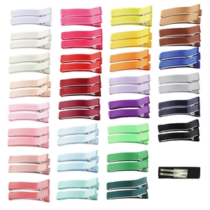 Handmade Kids Grosgrain Ribbon Bow Hair Clips Fully Lined Alligator Clips Multicolor Hair Accessories For Girls Women Daily Wearing