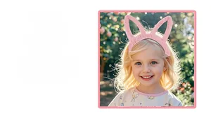 Detailed view of pink plush rabbit ear headband on a child with soft faux fur texture