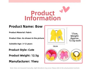 Spécifications de taille pour un grand nœud papillon en tissu de 16 cm x 17 cm pour enfant