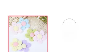 Detailed view of handmade colorful 3D fabric flowers for DIY brooches and hair accessories