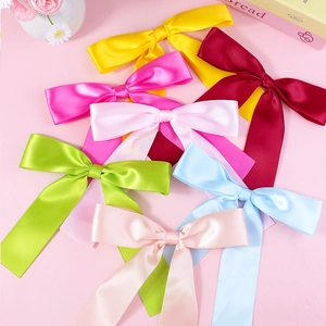 Lot de nœuds en ruban de satin coloré pour accessoires cheveux et emballages cadeaux
