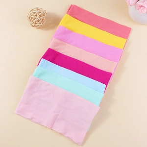 Elastic baby nylon headbands set in eight bright colors for comfortable hair styling