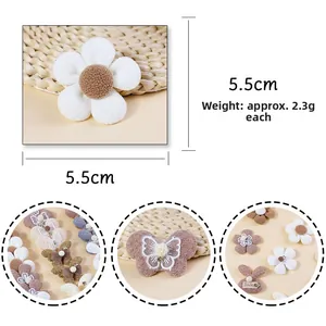 DIY fabric butterfly and flower accessories for children's hairpins and apparel decorations