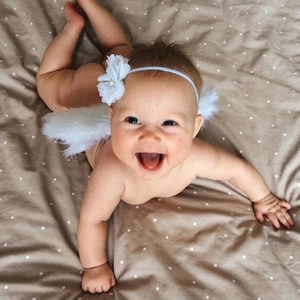 Nouveau-né Bébé Ailes d'Ange Plume Mousseline Fleur Bandeau Accessoire Photographie Fait Main Strass Tenue Bébé