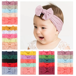 Fasce per Capelli con Fiocco in Nylon Elastico Morbido per Neonati Comodi Accessori per Capelli per Bambine per Fotografia Quotidiana