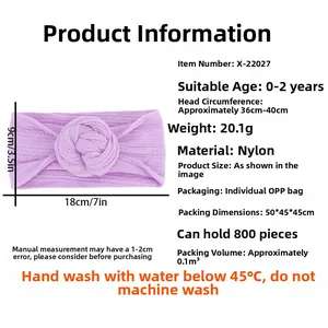 Guida alle taglie per fascia bimbi in nylon con dimensioni e istruzioni per la cura