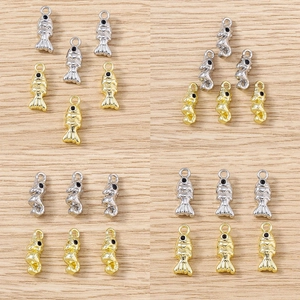Pendentifs Hippocampe Et Poisson Rouge En Alliage De Zinc Pour La Fabrication De Bijoux DIY Boucles Oreilles Collier