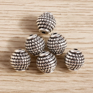 Vintage Alloy Spacer Beads Retro Silver Lantern Pumpkin Beads For DIY Handmade Bracelet Necklace Jewelry Making Supplies