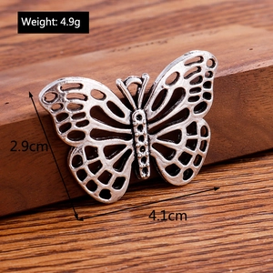 5er-Pack silberne Vintage Schmetterling Anhänger für DIY Schmuckherstellung und Basteln