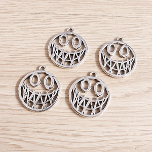 Set mit Retro-Silber-Clown-Anhängern für DIY-Schmuck und Schlüsselanhänger-Zubehör