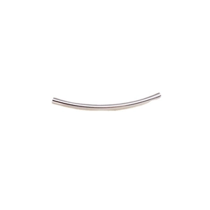 Perles tubes courbées en argent poli pour la création de bijoux DIY colliers et bracelets