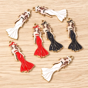 Set de 7 dijes elegantes de aleación para la creación de pendientes y collares DIY