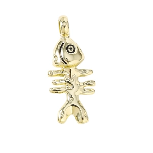 Gepolijste gouden visgraat hangers voor DIY sieraden maken zoals oorbellen en kettingen