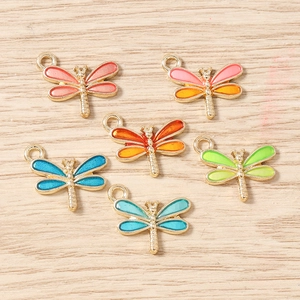 DIY Accessoires Bijoux Alliage de Zinc Émail Libellule Pendentifs pour Collier Boucle Oreille Bracelet Fabrication Charms