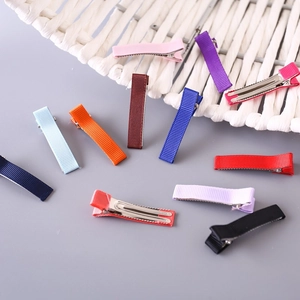 Grosgrain Lint Omwikkeld Krokodil Haarclip Basis Legering DIY Haarnaald Voor Kinderen Vrouwen Mode Haaraccessoires Sieraden