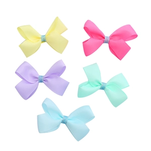 Lot de cinq pinces à cheveux à paillettes pour filles en tons pastel éclatants