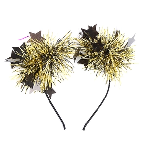 Sparkly gold and silver star headband for party celebrations and stage performances