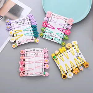 Barrettes À Cheveux Mignonnes En Résine Fruits Et Fleurs Pour Filles Style Coréen Pinces BB Pour Enfants Accessoires Cheveux