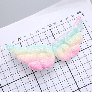 Regenboog pailletten engelenvleugel haarclip voor meisjes met een breedte van 13 cm