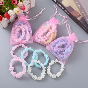 Elegante Organza Blumen Haargummis Mit Sonnenblumen Gänseblümchen Druck Große Haarbänder Für Damen Mädchen Haarschmuck