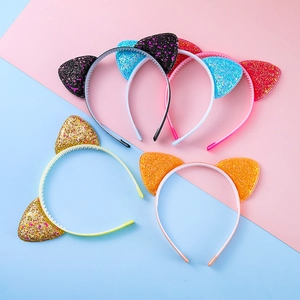 Glitzer Katzenohr Stirnband Mit Zähnen Cartoon Pailletten Haarschmuck Für Kinder Mädchen Party Kopfschmuck Funkelnde Dekoration