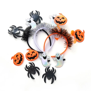 Set d'accessoires cheveux Halloween avec motifs citrouille fantôme et araignée pour filles